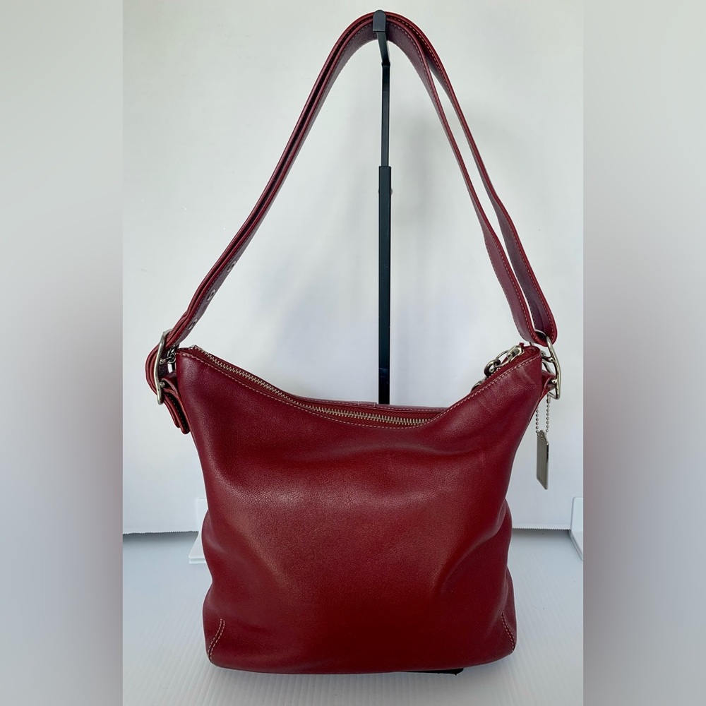 Coach Vintage Legacy Slim Duffle Shoulder Bag- ‘03 - Red #9326 - Picture 3 of 11